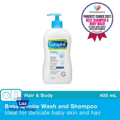 Cetaphil婴儿温和洗发水，含甘油和泛醇400ml（Laz Mama商店）